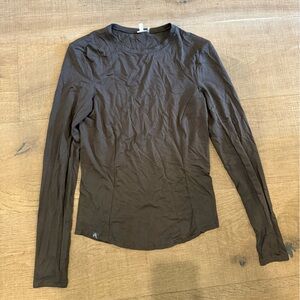 Oner Active Women's Long Sleeve Scoop Neck Top - Brown